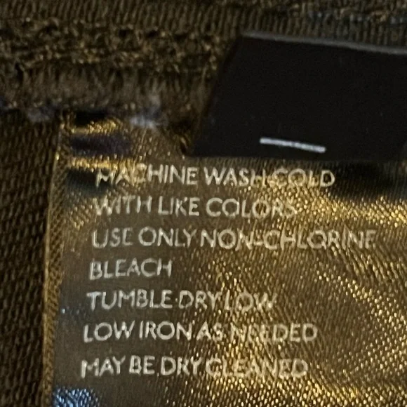 We The Free People Virgo Black Denim Zip Front Mini Skirt 24 - Picture 7 of 7